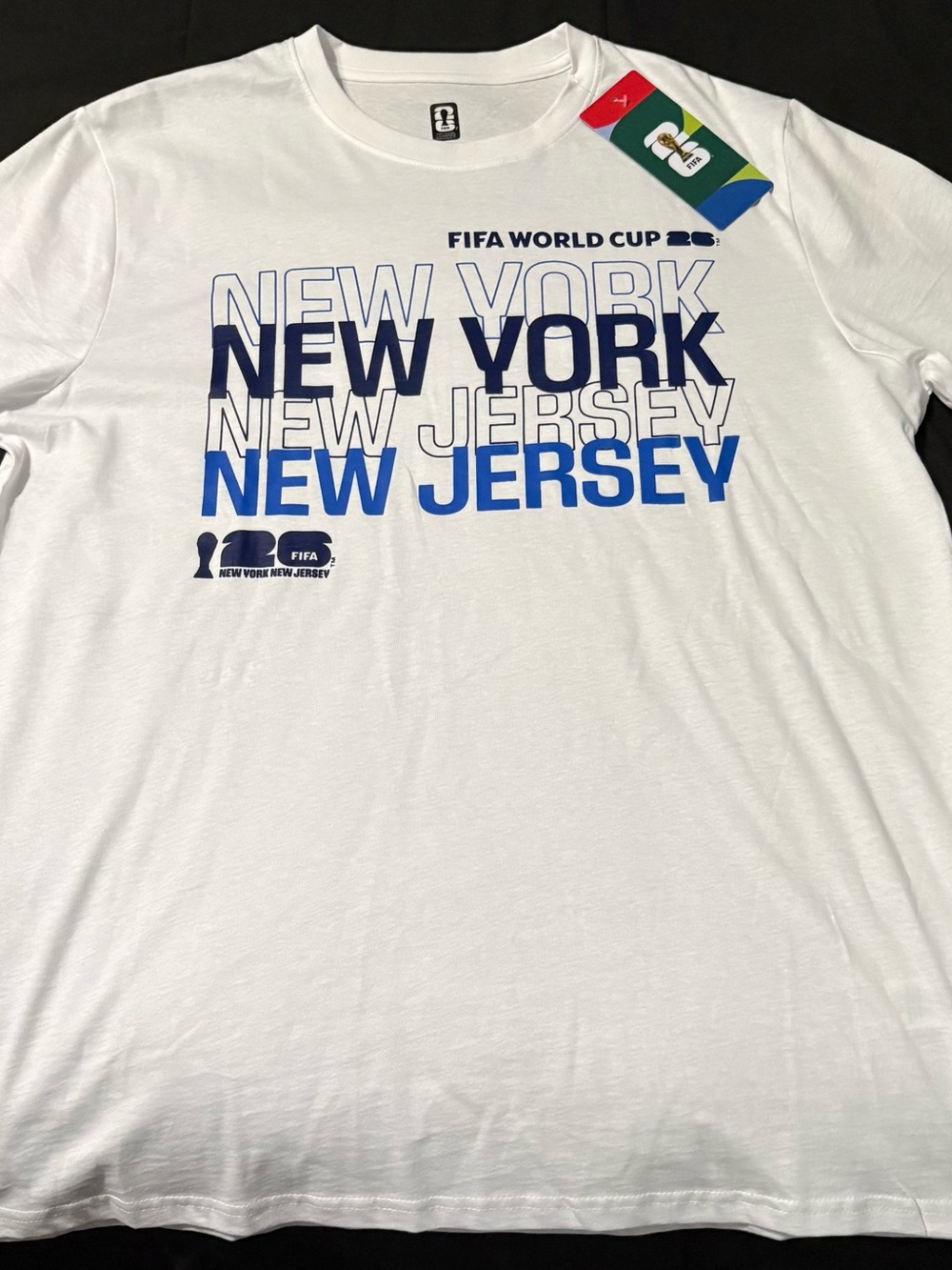 FIFA World Cup New York New Jersey White Graphic Tee